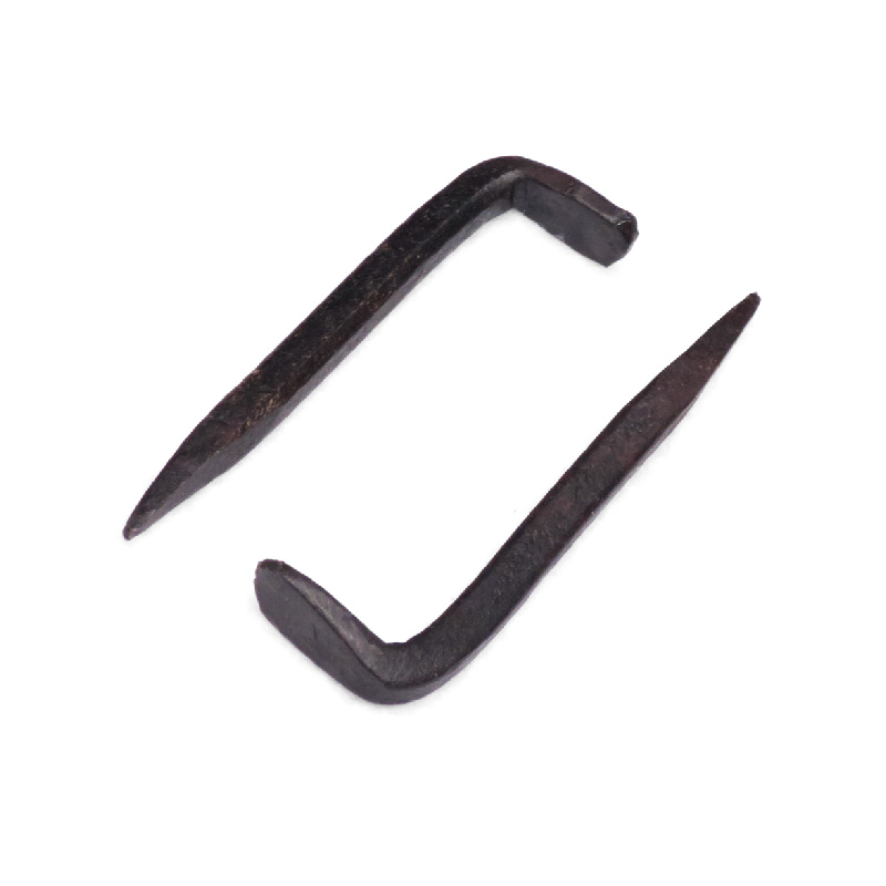 フック 釘 鉄 和釘 アイアン 平折釘 皆折釘 階折釘 替折釘 DIY 壁 鉄の折釘-２個セット