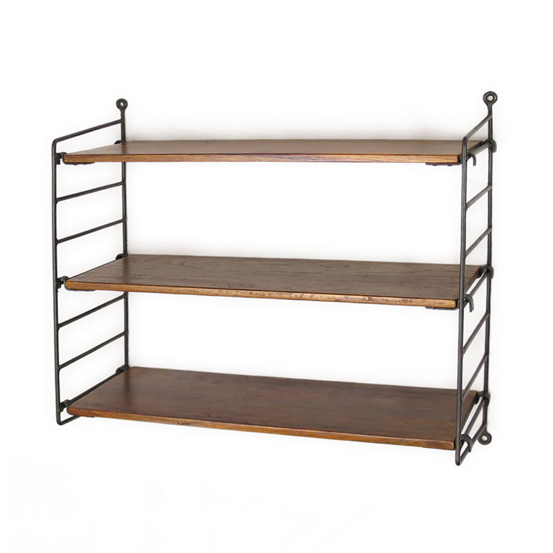 壁掛け棚 アイアン ラック 収納 飾り棚 シーシャム リムーバルトリプル