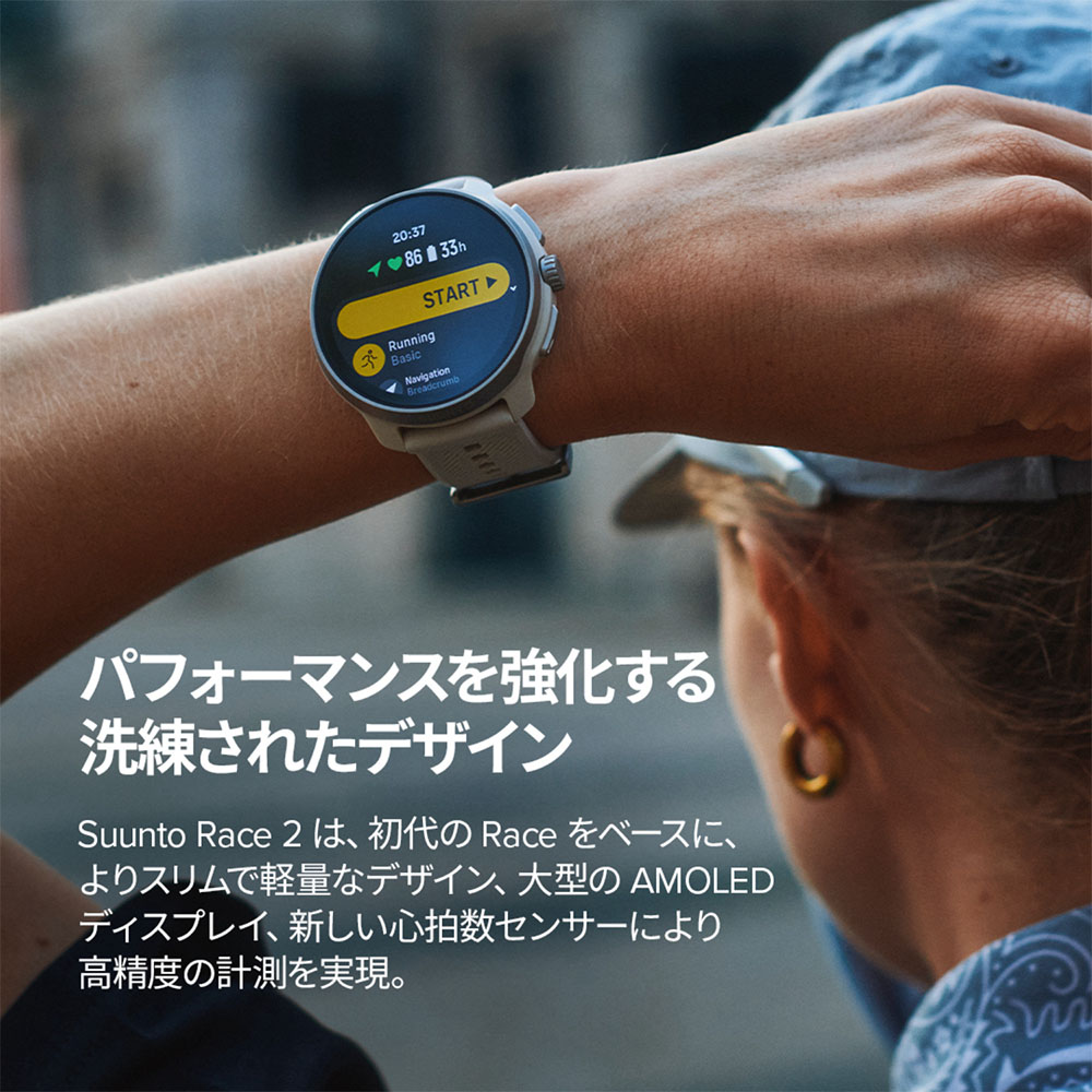 SUUNTO 【公式ストア】スント RACE2 Titanium 100m防水 GPS スポーツ  