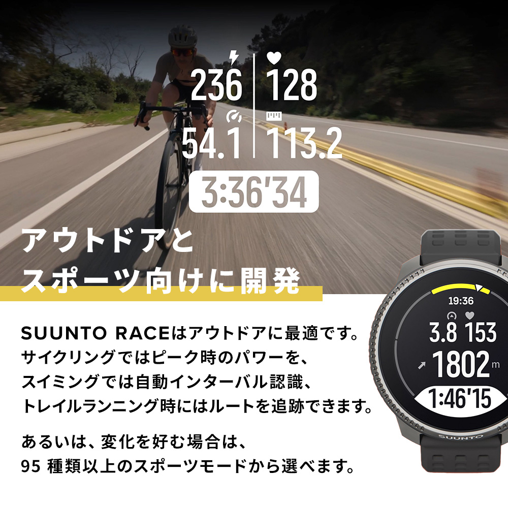 公式ストア】SUUNTO RACE ALL BLACK スント レース オール