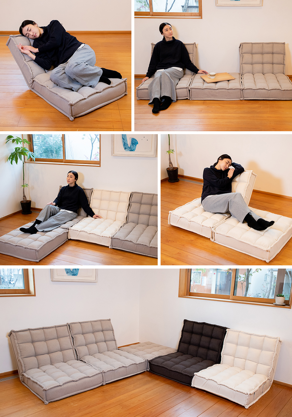 【SU様❷】ソファオットマン カウチソファ シェルビー 3WAY ソファ ソファー 肘付き スツール