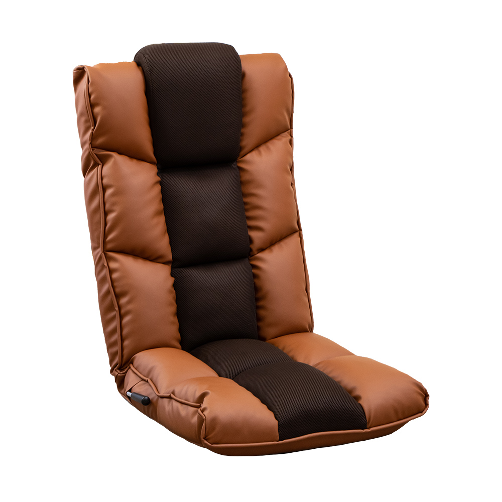 liberta(リベルタ) クラシックスタイルの座椅子 / テレワーク 在宅勤務 北欧 低反発 レバー ハイバック レザー 合皮 皮 PVC 高級 かっこいい｜suwalabo｜02