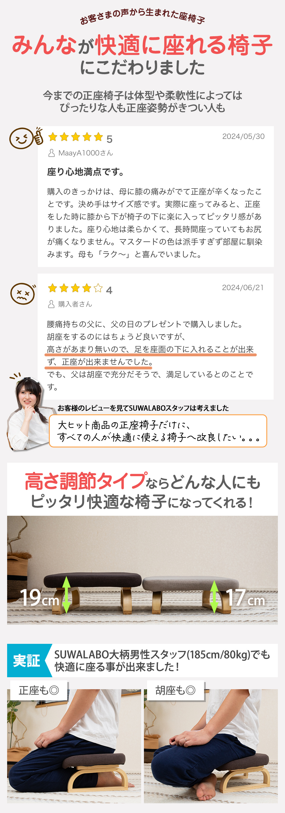 高さ調節