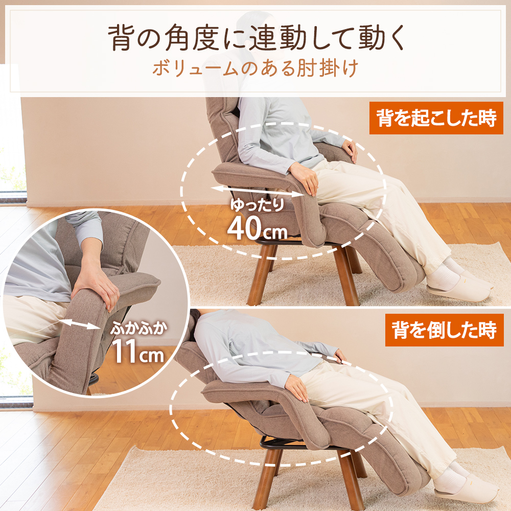 レバー式座椅子