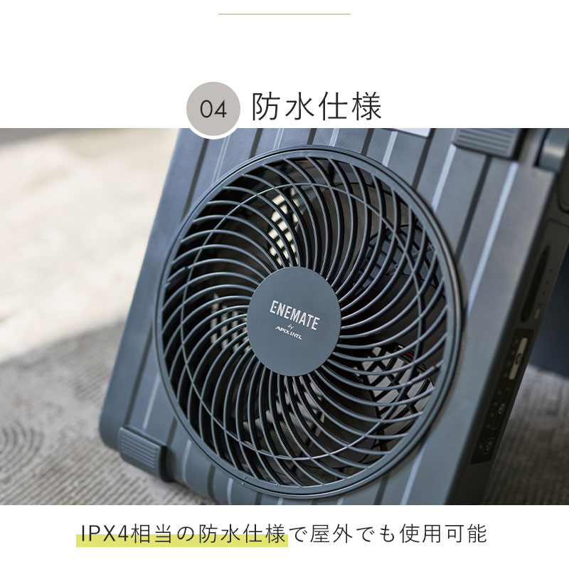 ソーラー 扇風機 アウトドア 防水 充電式 コ...の詳細画像5
