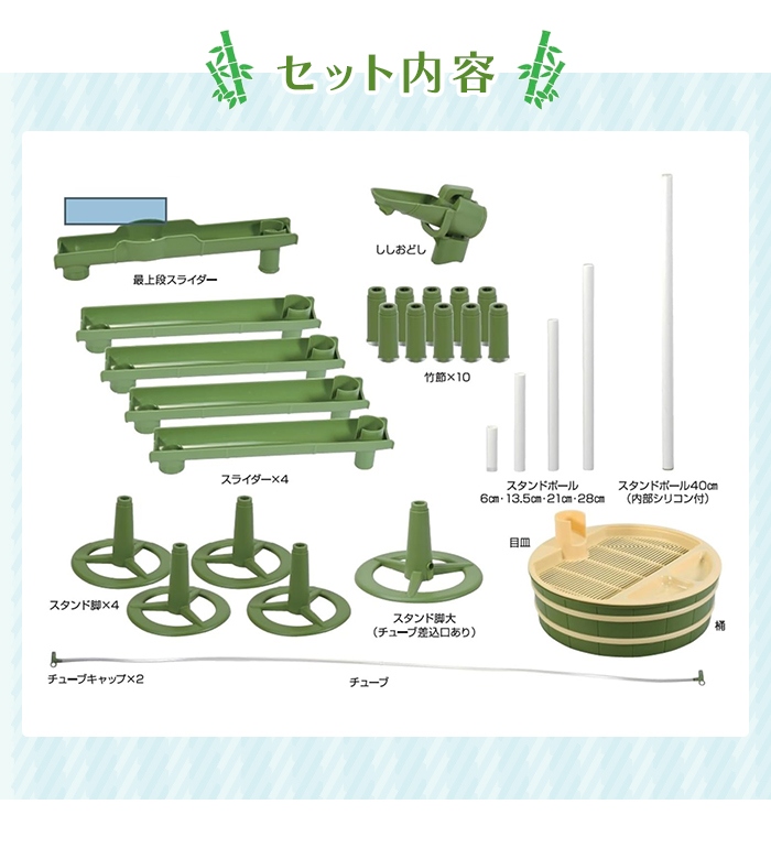 そうめん流し器 竹 流しそうめん機 卓上 家庭...の詳細画像5