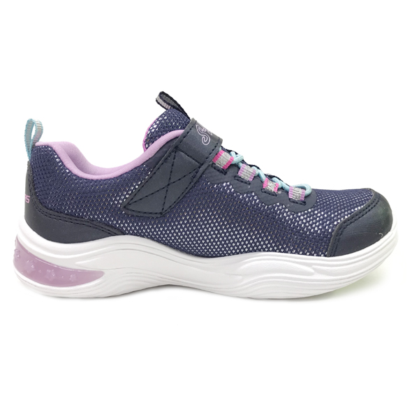 スケッチャーズ SKECHERS 光る スニーカー ガールズ POWER PETALS 17-23cm ネイビー/マルチ 子供靴 光る 女の子  スニーカー ガールズ