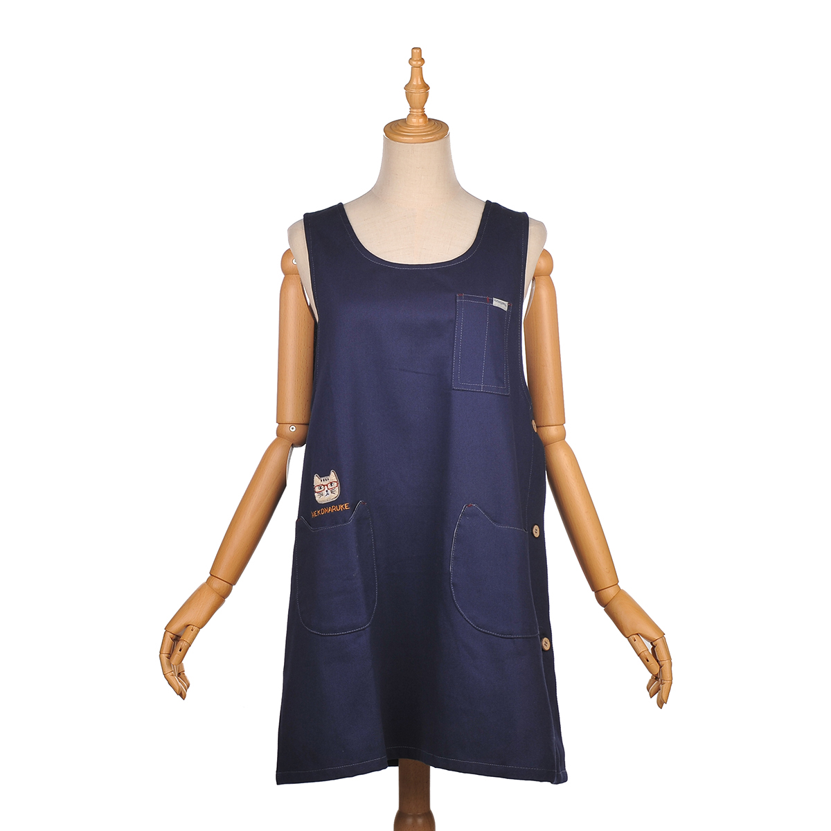 kusuguru（クスグル） エプロン おしゃれ 保育士 かわいい ねこキャラ