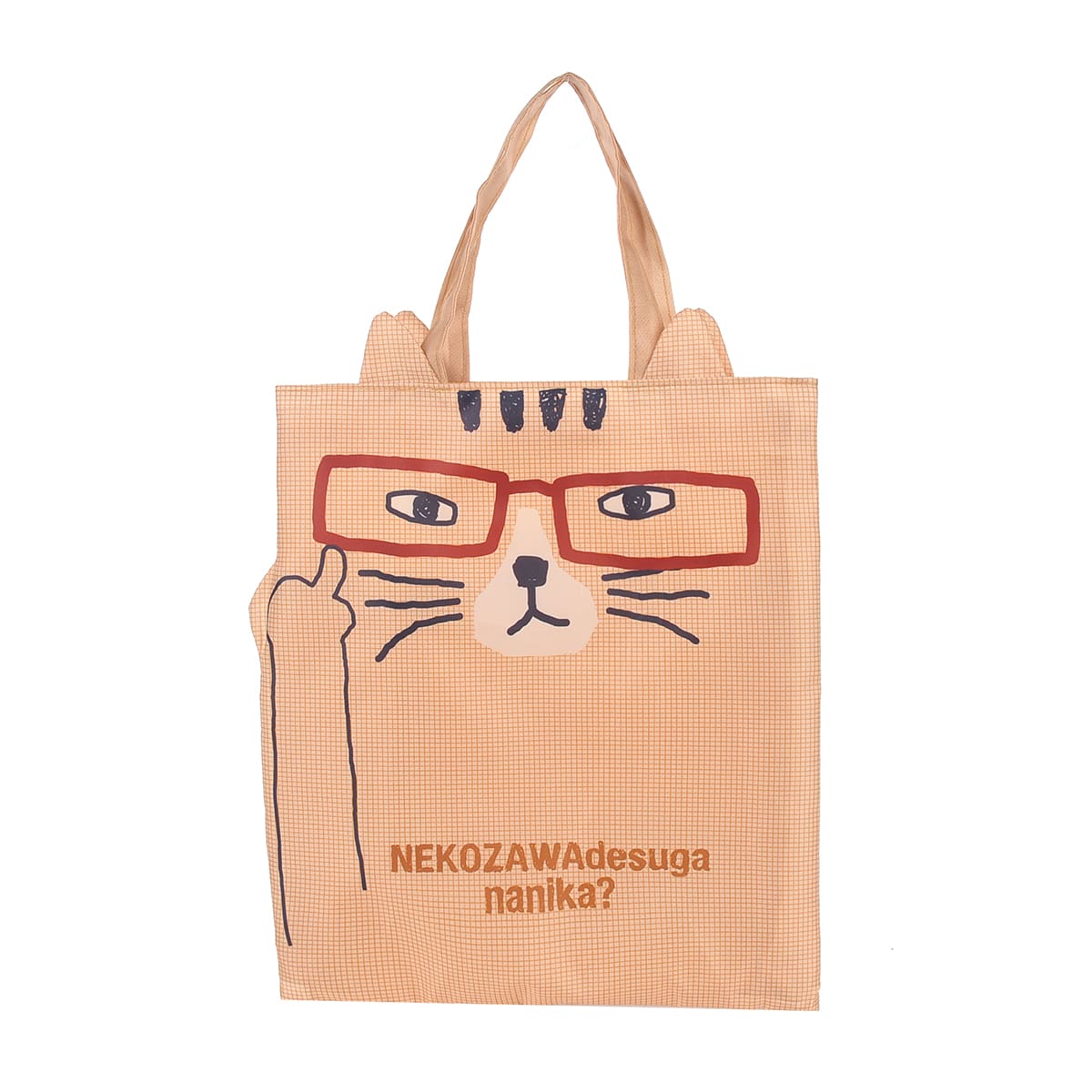 kusuguru（クスグル） 手さげバッグ ダイカット エコバッグ 軽い ネコ