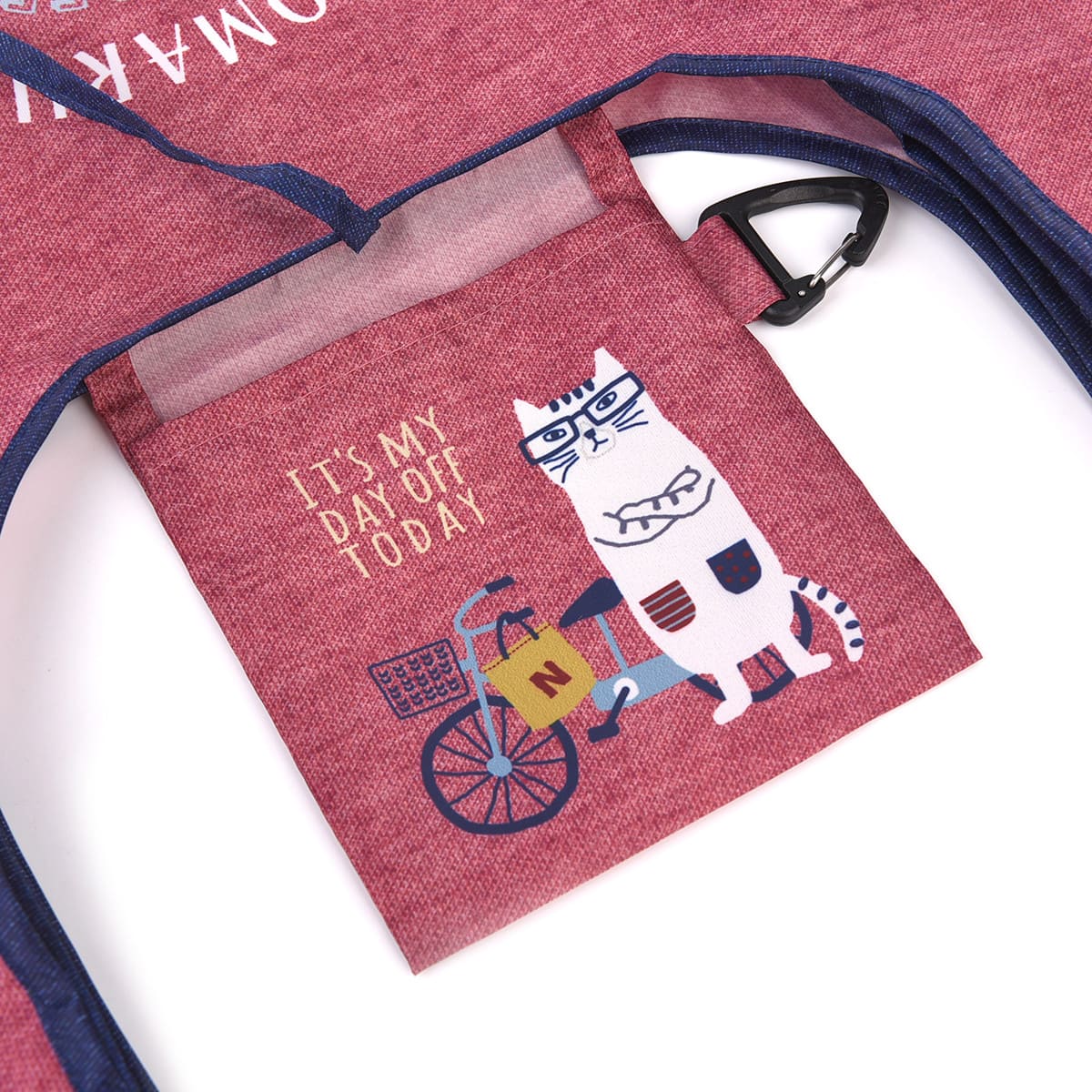 kusuguru エコバッグ おしゃれ 折りたたみ Lサイズ 58.5x36cm 転写