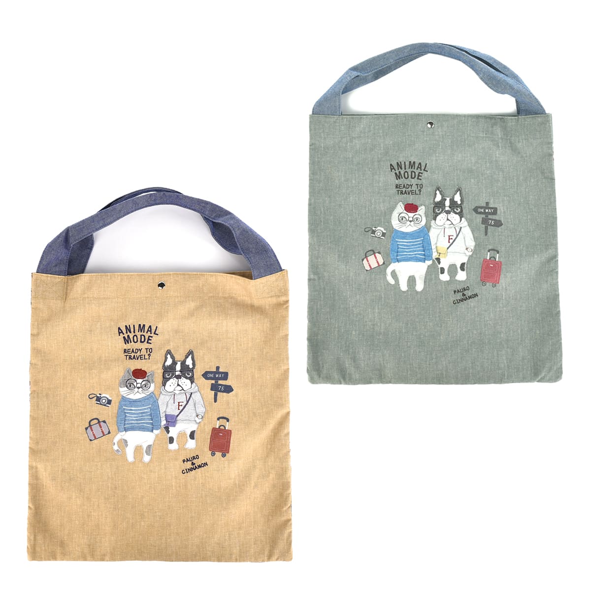 kusuguru トートバッグ おしゃれ かわいい 手さげ ネコ 雑貨