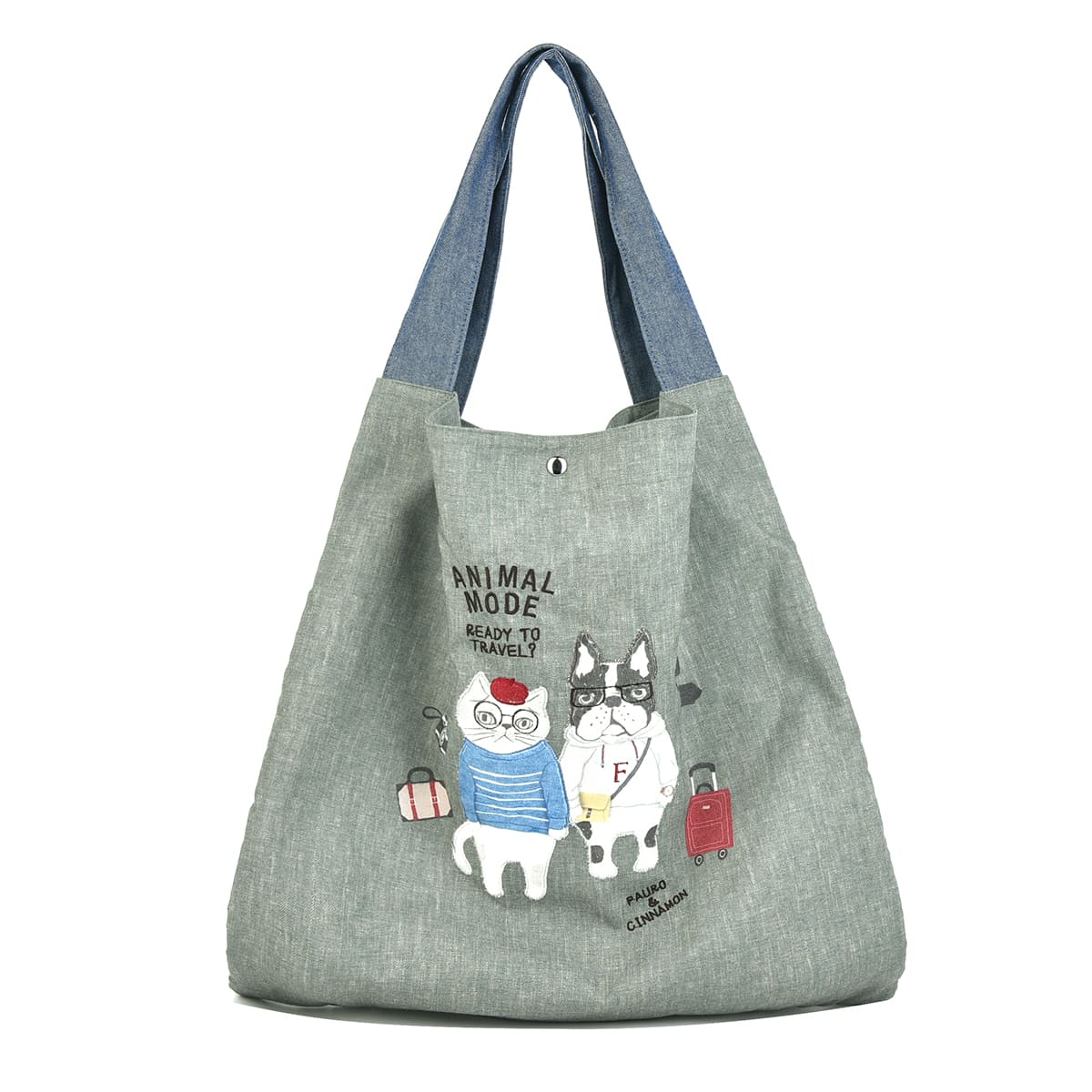 kusuguru トートバッグ おしゃれ かわいい 手さげ ネコ 雑貨