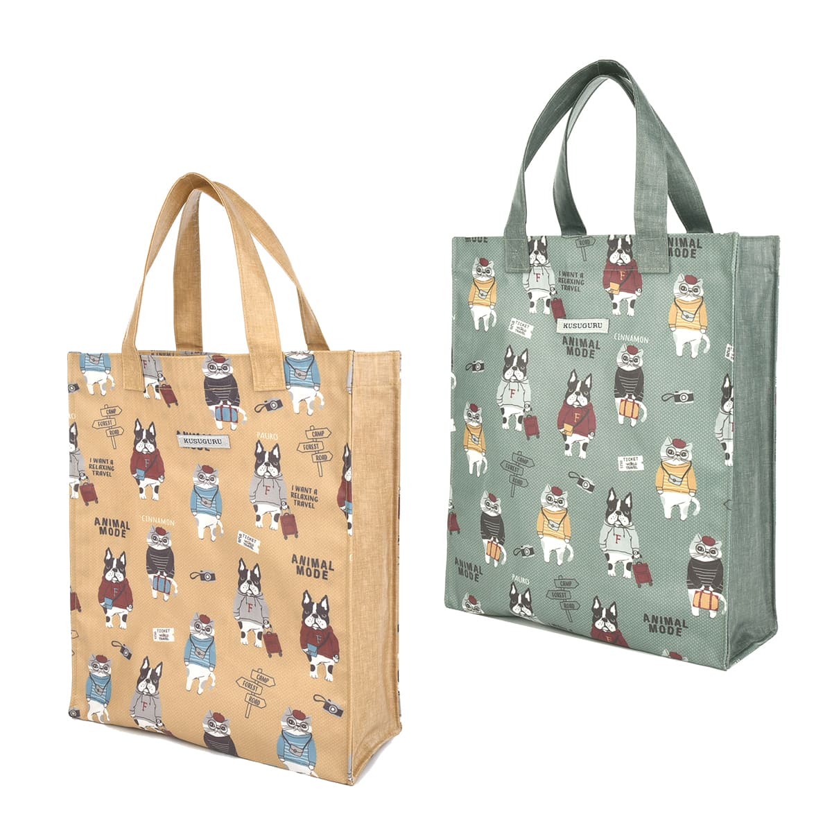 kusuguru トートバッグ おしゃれ かわいい ネコ 雑貨 アニマルモード