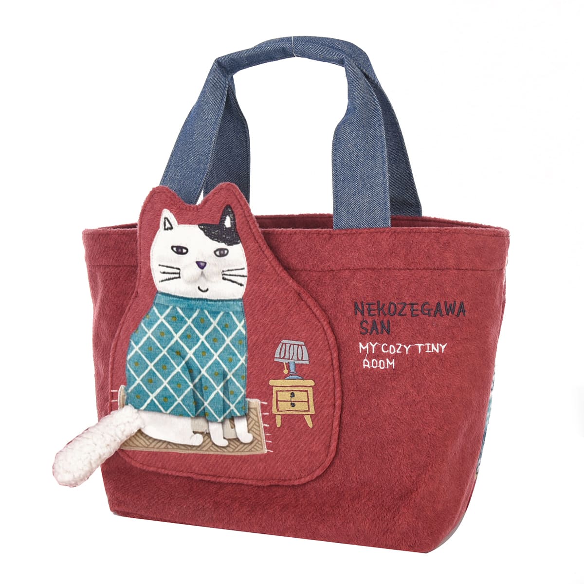kusuguru トートバッグ フリース おしゃれ 雑貨 かわいい ねこぜ