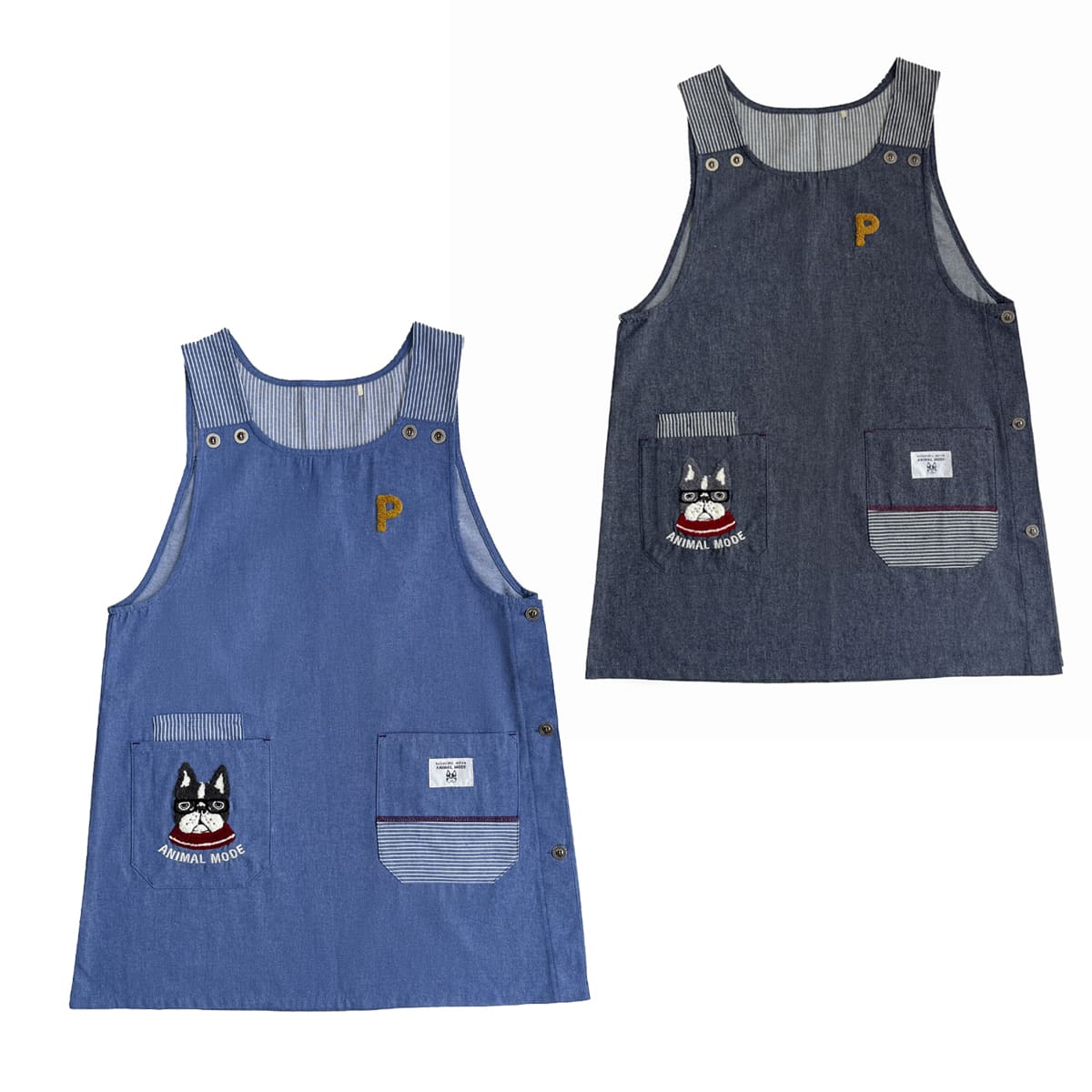 kusuguru（クスグル） エプロン おしゃれ 保育士 かわいい ねこキャラ