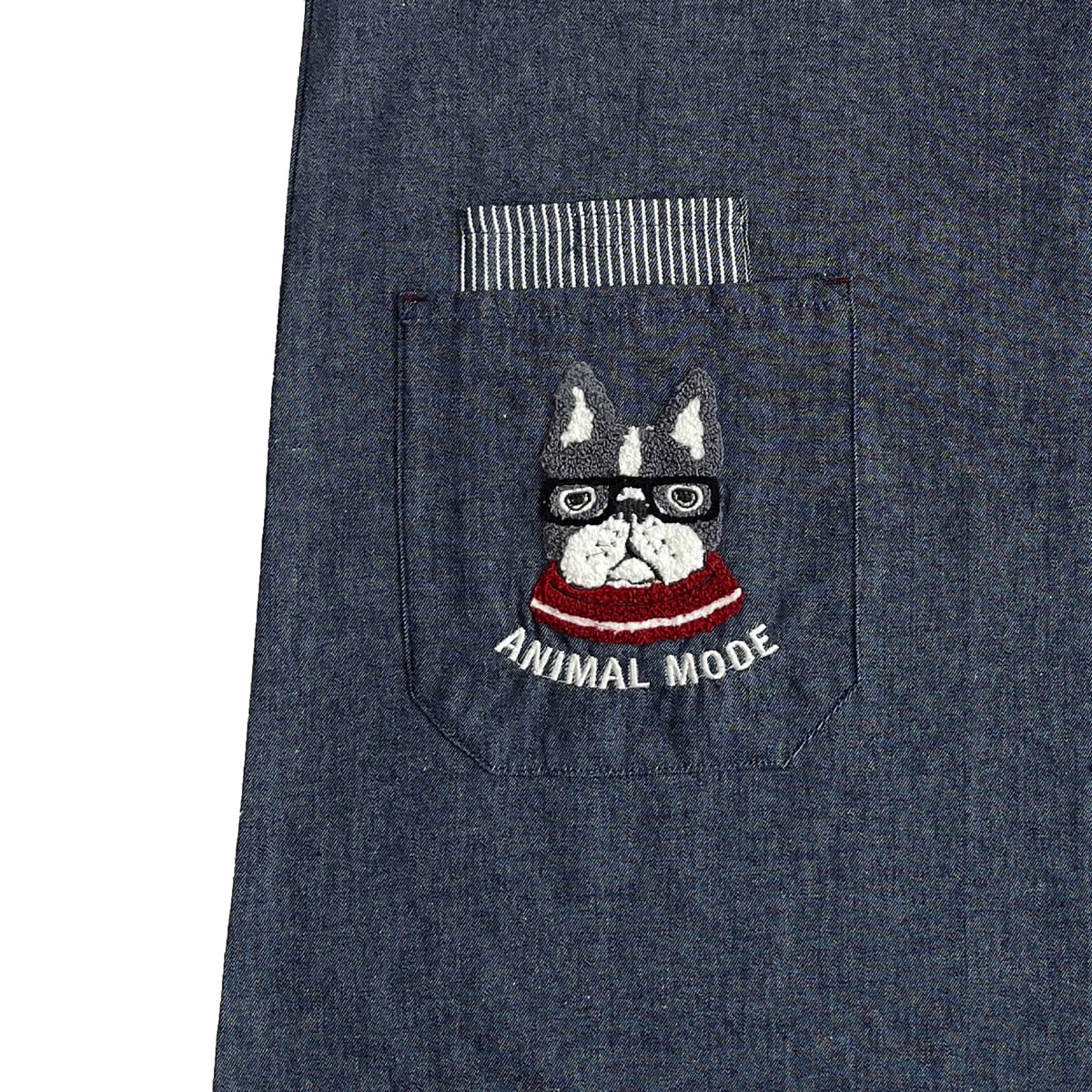 kusuguru（クスグル） エプロン おしゃれ かわいい デニム調