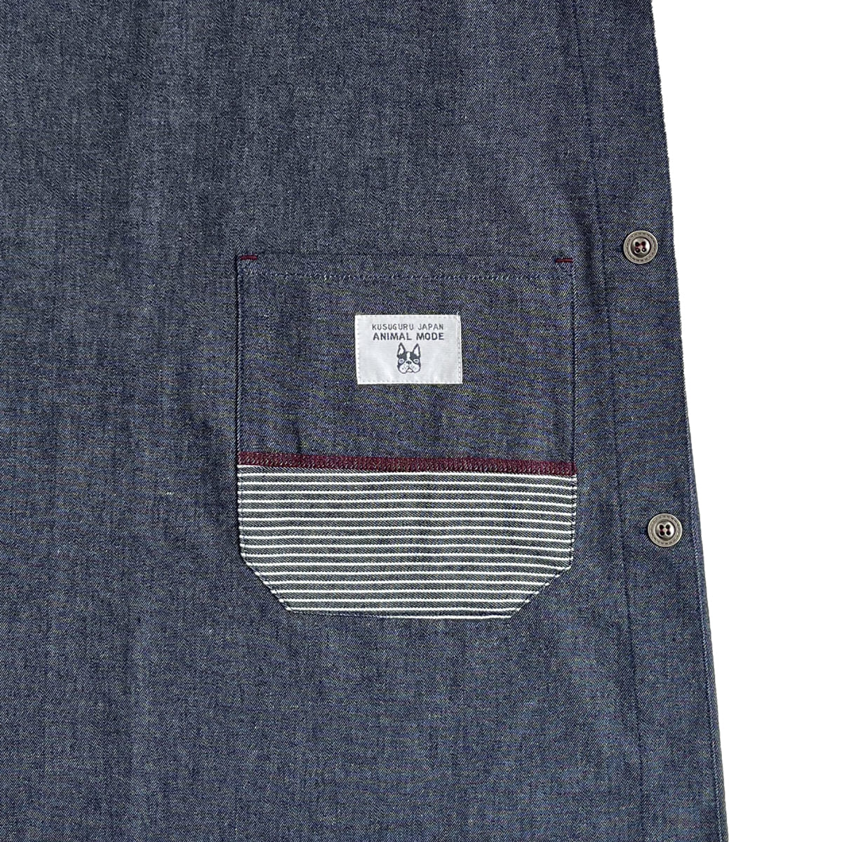 kusuguru（クスグル） エプロン おしゃれ かわいい デニム調