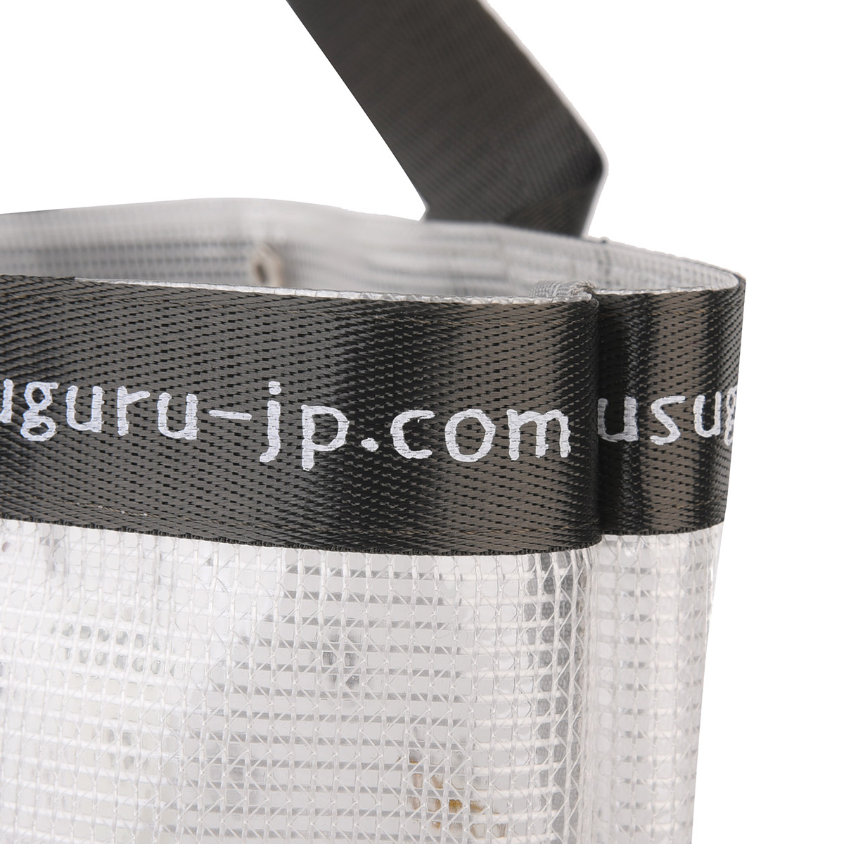 kusuguru トートバッグ お買い物バッグ 透明ビニール 25SS