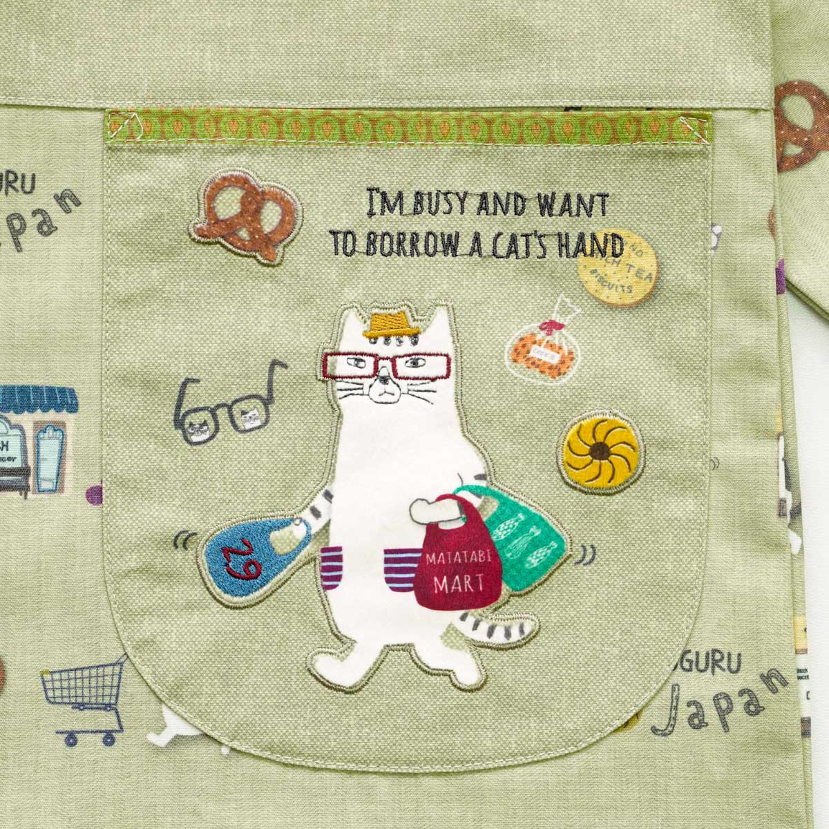 1枚のみ♥保育士　割烹着　猫柄　ネコまるけ　トレーナー　かわいい　クスグル　ねこ 1枚のみ♥保育士 割烹着 猫柄 ネコまるけ トレーナー かわいい