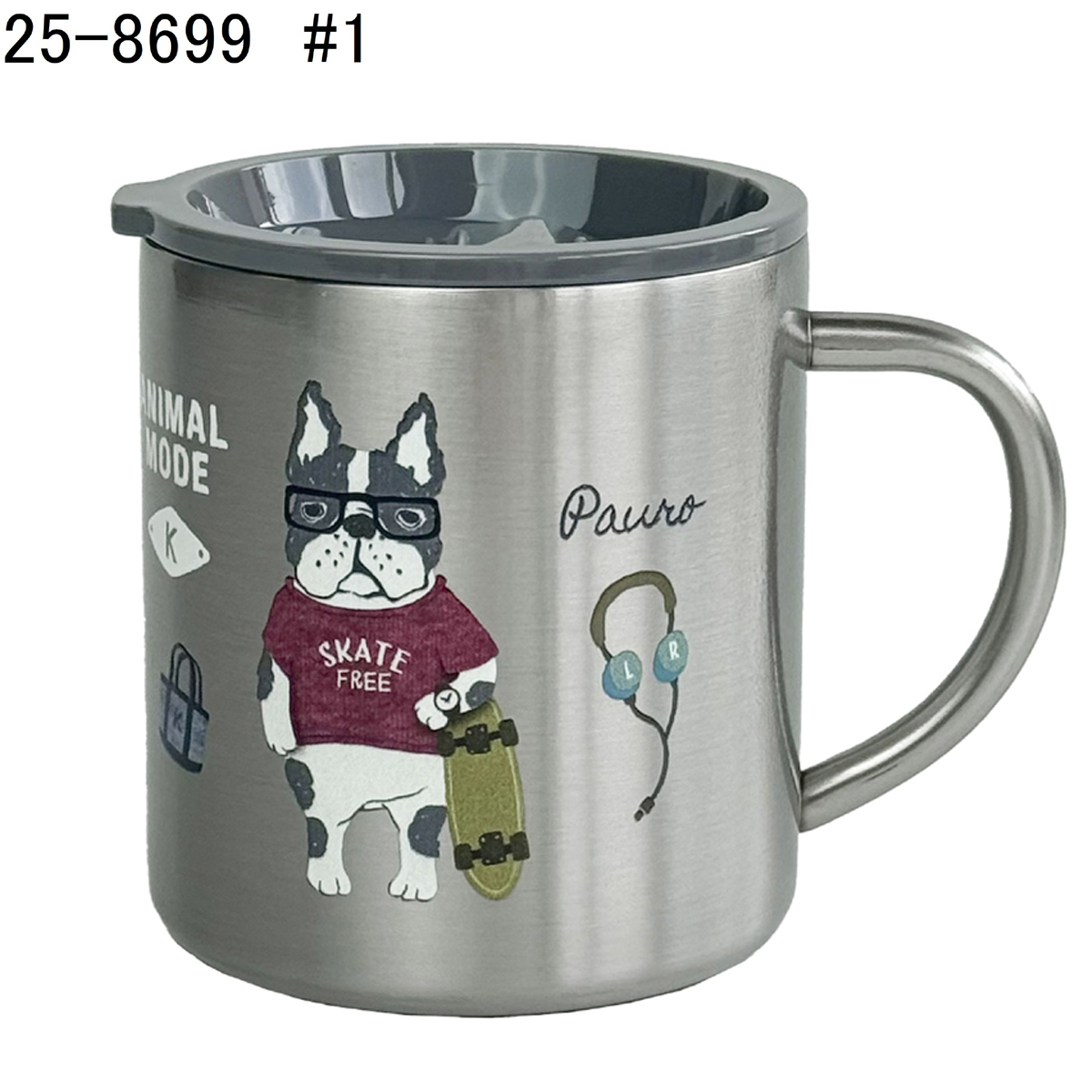 kusuguru（クスグル） マグカップ ステンレス 約360ml アニマルモード