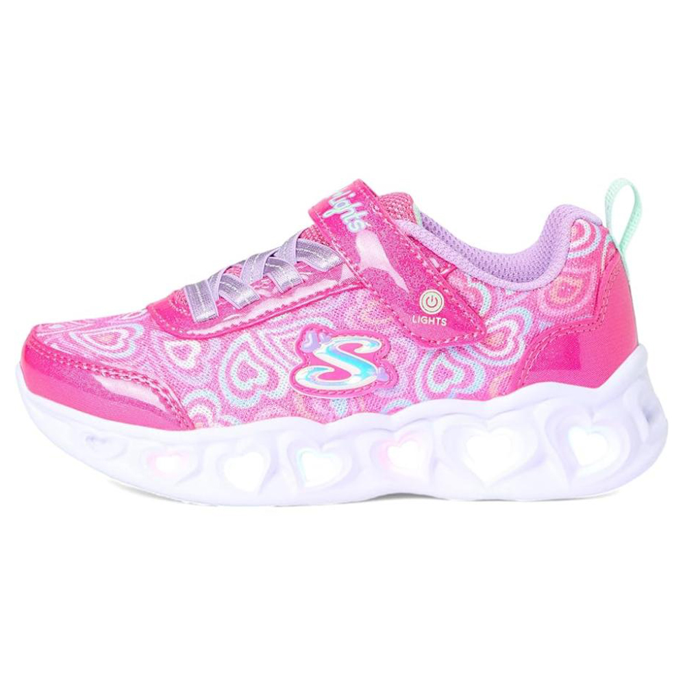 Yahoo! Yahoo!ショッピング(ヤフー ショッピング)スケッチャーズ SKECHERS 靴 光る スニーカー ガールズ ハート ライツ ブギー ラブ 子供靴 17-23cm 303257L 女の子 軽量で快適な光るスポーティスニーカー