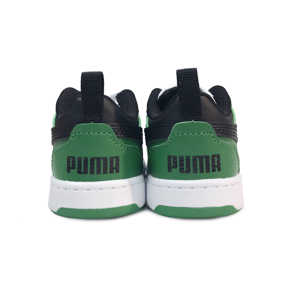 PUMA プーマ ベビーシューズ 13cm 黒×緑 - スニーカー