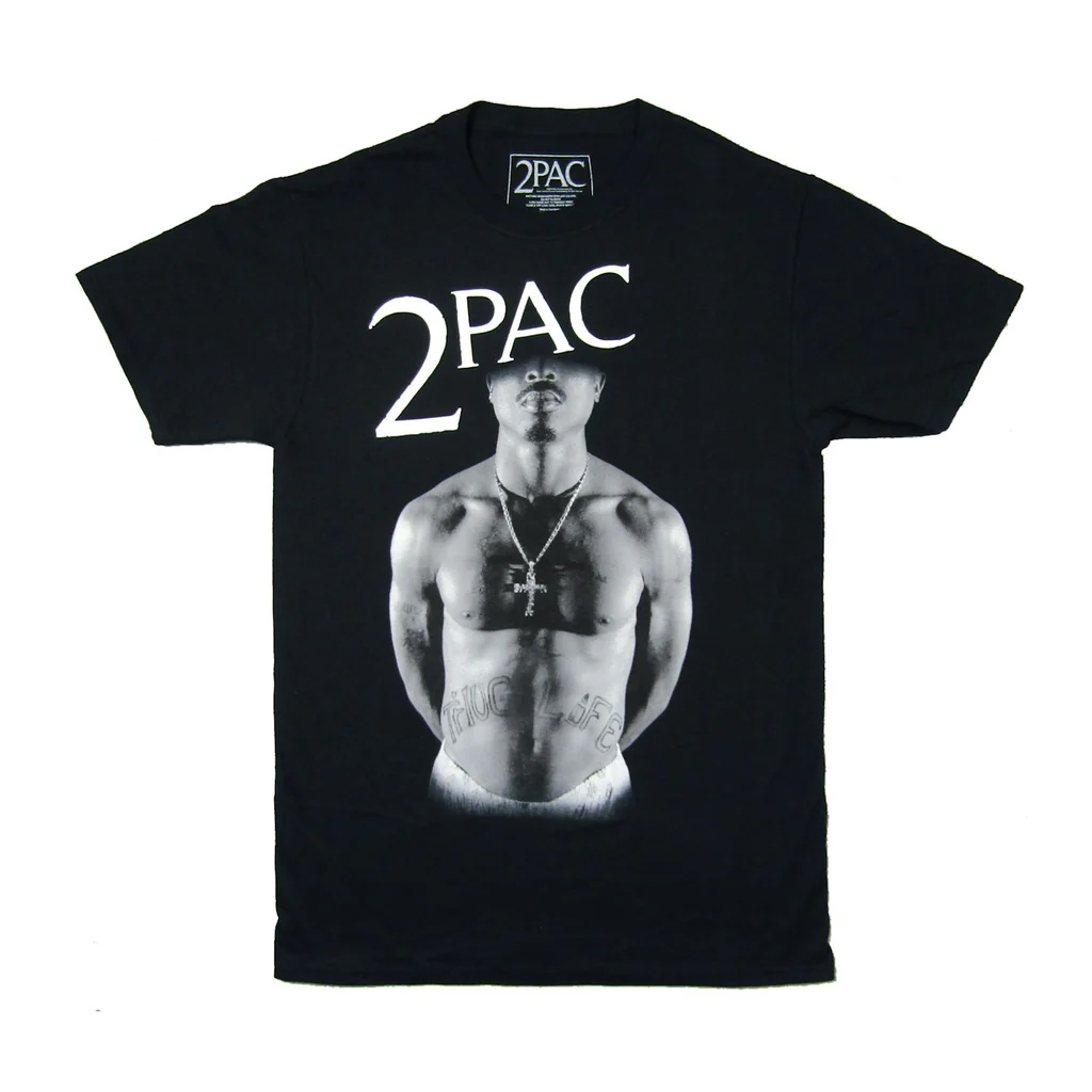 メンズ 2PAC 2パック 437740 Tシャツ 半袖 バンドT ラップT THUG LIFE P...