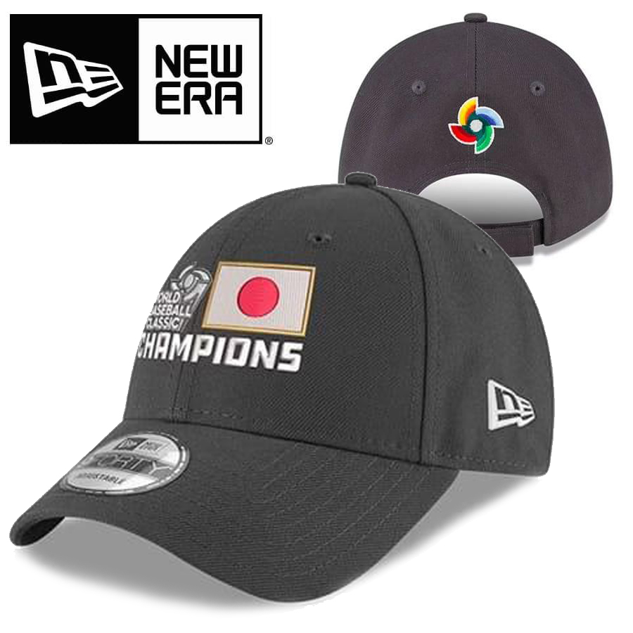 WBC メンズ NEW ERA ニューエラ CAP キャップ 帽子  2023 WORLD BASEBALL CLASSIC  優勝記念 侍ジャパン メンズ 海外限定 9FORTY｜suxel