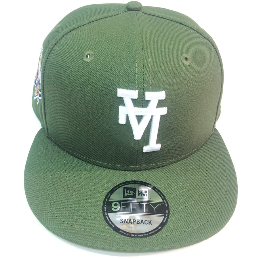 メンズ NEW ERA ニューエラ CAP キャップ 帽子 海外限定モデル 950 別注 OLIVE オリーブ 2024 LA DODGERS  ロサンゼルス ドジャース メンズ USA企画