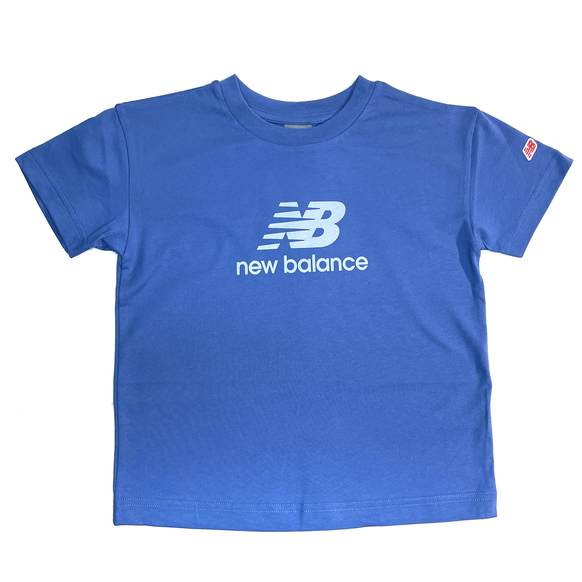 ニューバランス 吸水速乾 Stacked logo ショートスリーブTシャツ ABT45065 ブル...