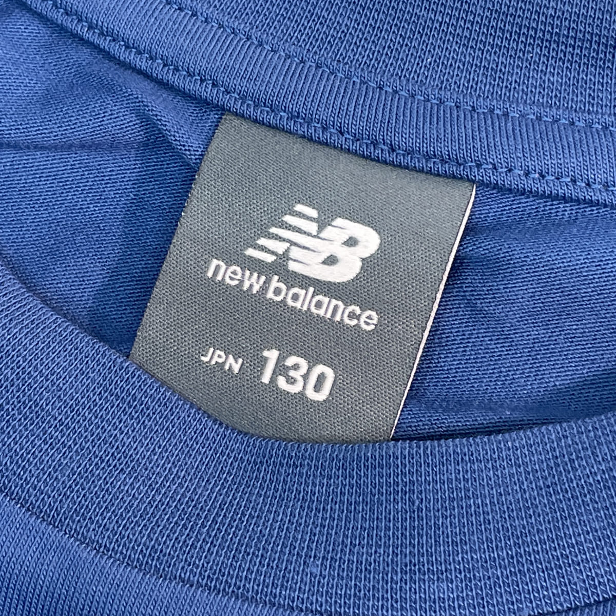 ニューバランス 吸水速乾 Stacked logo ショートスリーブ 半袖 Tシャツ ABT45065 ブルーアゲート 130〜160cm NEW  BALANCE 子供服 トップス 半袖 TEE