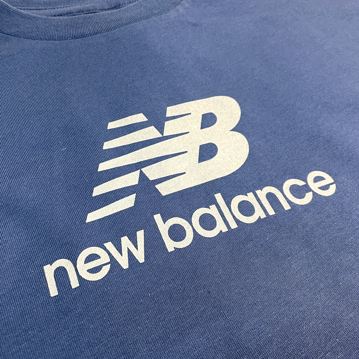 ニューバランス 吸水速乾 Stacked logo ショートスリーブ 半袖 Tシャツ ABT45065 ブルーアゲート 130〜160cm NEW  BALANCE 子供服 トップス 半袖 TEE