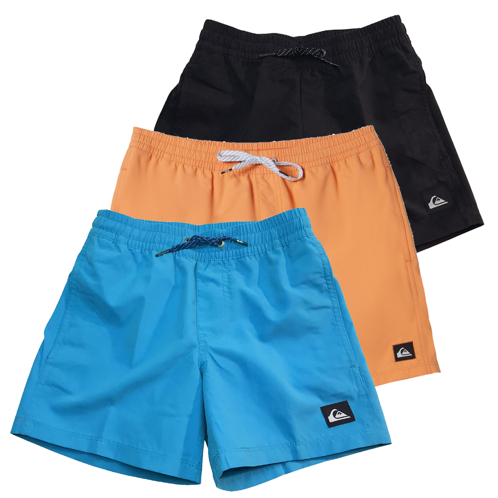 クイックシルバー QUIKSILVER 水着 EVERYDAY SOLID VOLLEY YTH 14 キッズ ボードショーツ 130〜160cm 子供 男の子 水着 ボードショーツ トランクス｜suxel