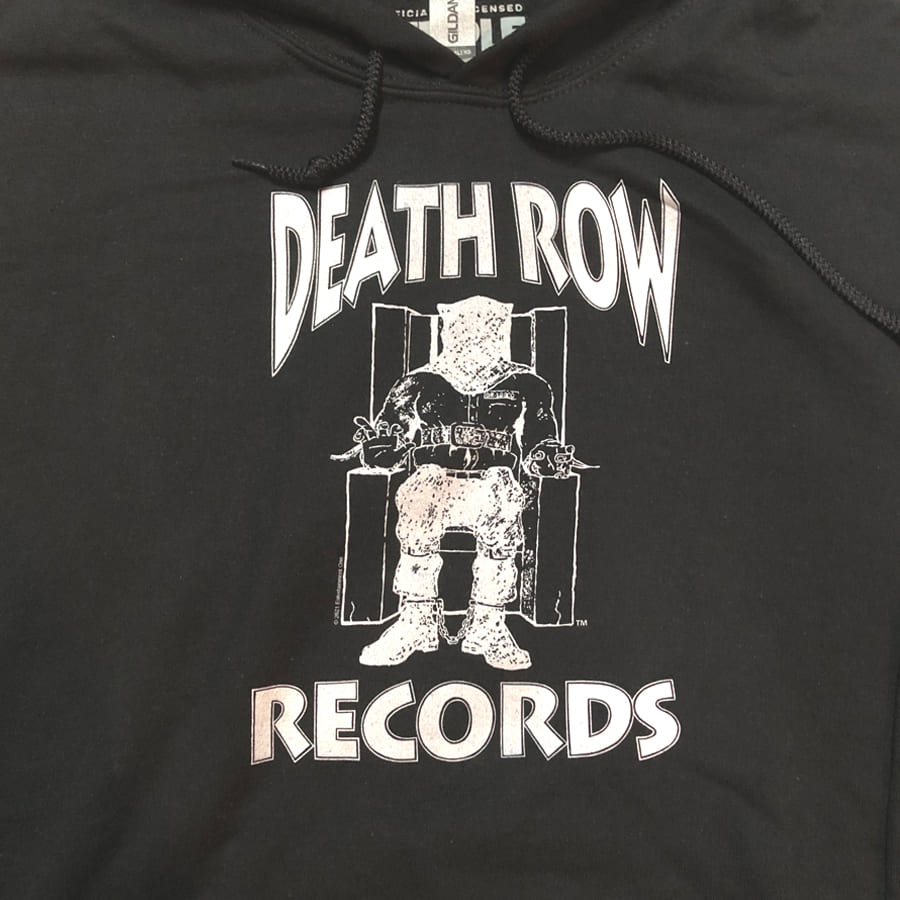 DEATH ROW RECORDS グラフィックパーカー L ホワイト DEATH ROW RECORDS Death Row Logo プルオーバー パーカー