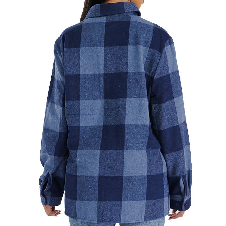 メンズ  WEIV LA Woodridge flannel company  FL503 長袖 フランネルシャツ NAVY BLUE US L-XL-2XL ビッグサイズ｜suxel｜03