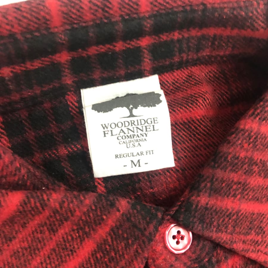 メンズ  WEIV LA Woodridge flannel company  FL504 長袖 フランネルシャツ RED-BLK US M-L-XL-2XL ビッグサイズ｜suxel｜05
