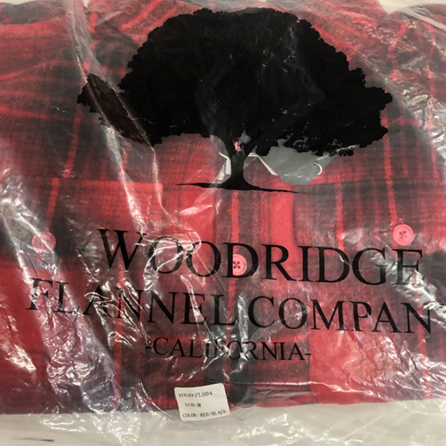 メンズ  WEIV LA Woodridge flannel company  FL504 長袖 フランネルシャツ RED-BLK US M-L-XL-2XL ビッグサイズ｜suxel｜09