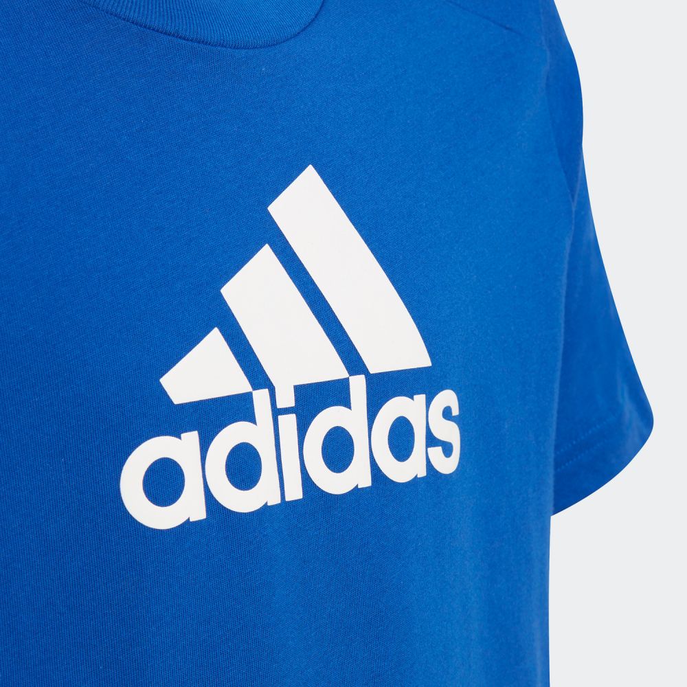 アディダス adidas キッズ ジュニア ロゴ 半袖Tシャツ LOGO TEE ブルー