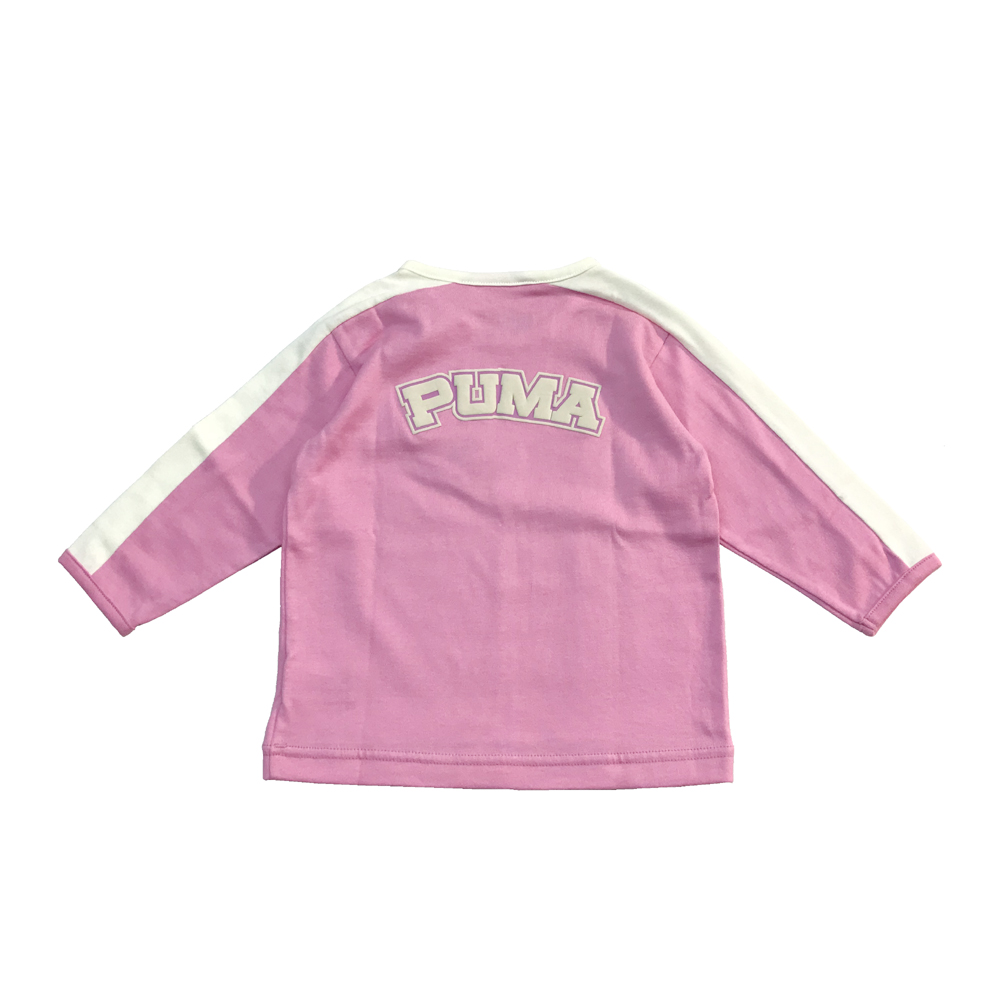 プーマ Puma ベビー キッズ 子供服 長袖 ロンT LS Tシャツ 長袖 P94007-20 ピンク 80cm 子供服 女の子 長袖Tシャツ ロンT 綿100%｜suxel｜03