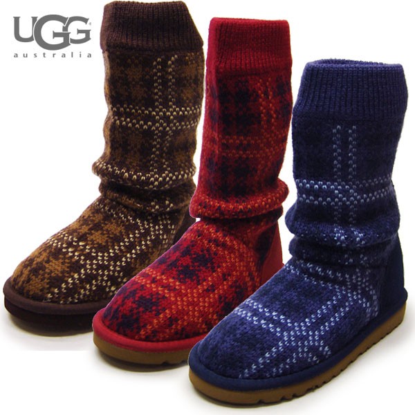 red knit uggs