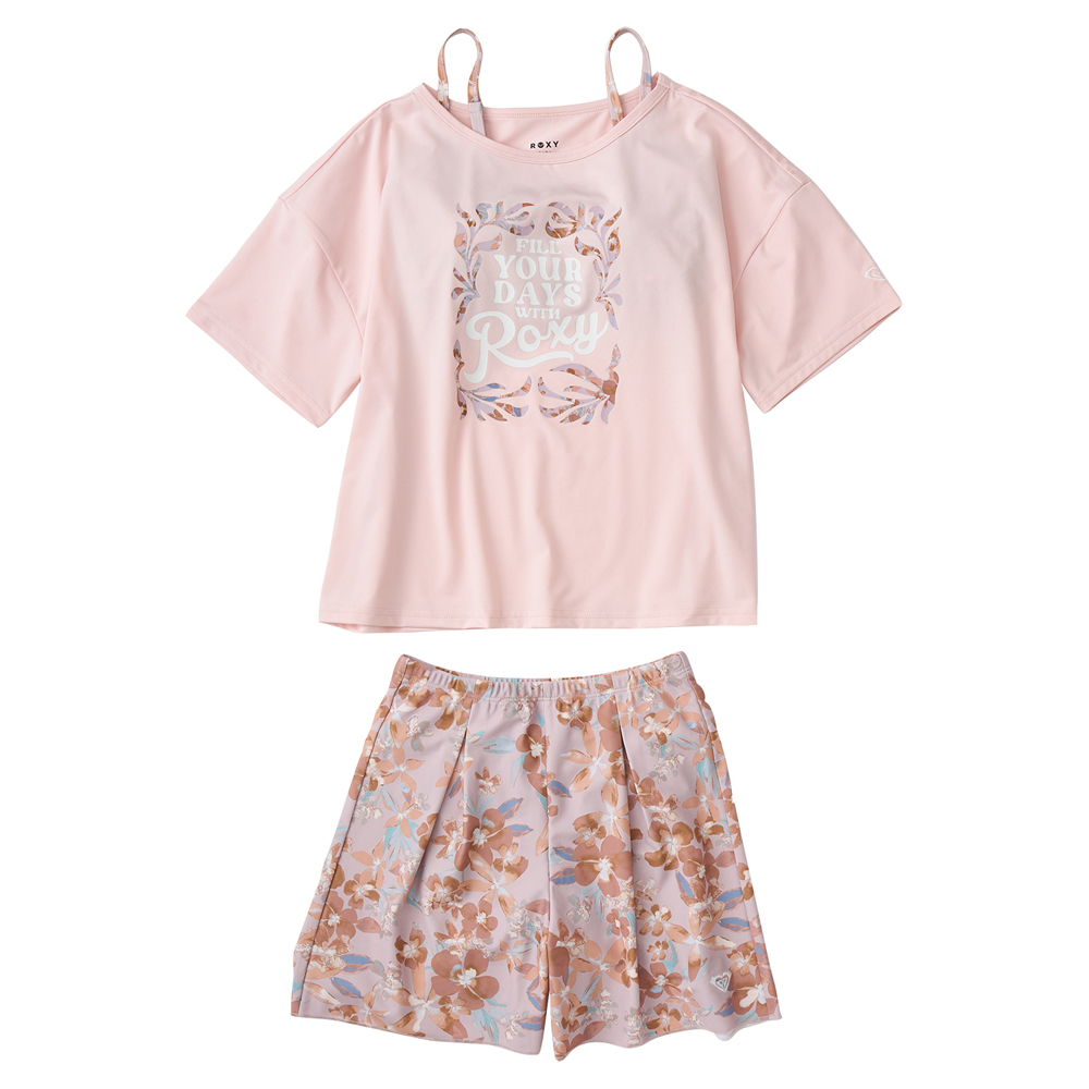 専用出品　ラッシュTシャツ付き 水着 3点セット ROXY SUNSHINE mic21ダイビングショップ[ ROXY ] ロキシー ON THE BEACH