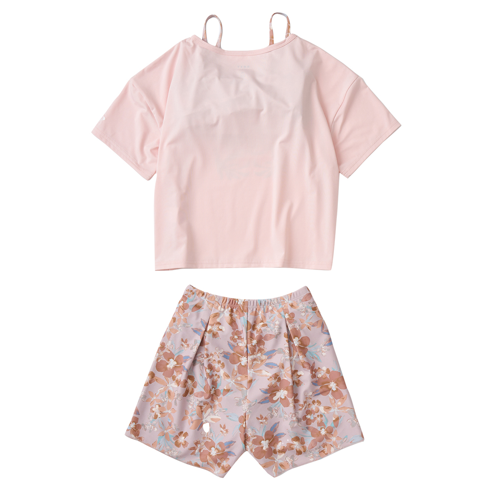 ROXY ロキシー 水着 ガールズ キッズ ラッシュTシャツ付き 3点