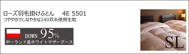羽毛布団 ダブル ポーランド産ホワイトマザーグース (日本製