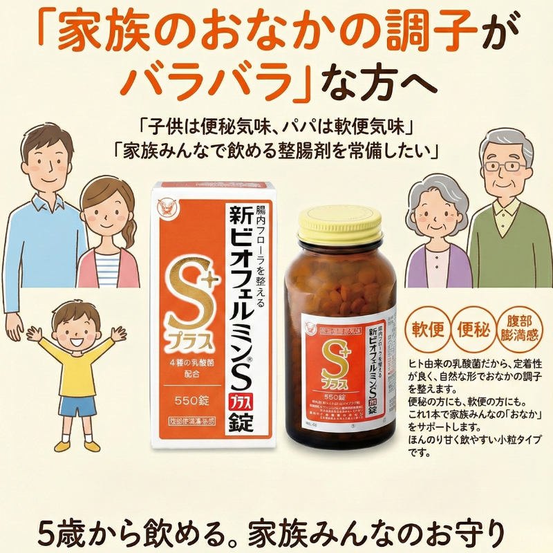 ビオフェルミン 新ビオフェルミンSプラス錠 550錠 3個セット 指定医薬