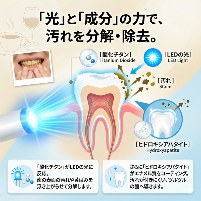 歯 ホワイトニング キット シャインスマイル LEDライト 自宅 簡単