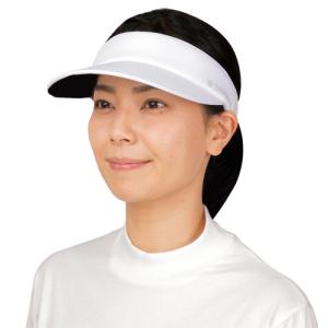 ヤケーヌサンバイザー（耳ラクボタン付）紫外線対策 テニス ゴルフ ラン 自転車
