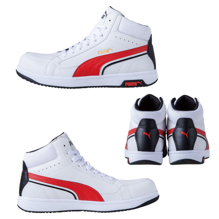 PUMA（プーマ） 安全靴 ハイカット ひも おしゃれ かっこいい エア
