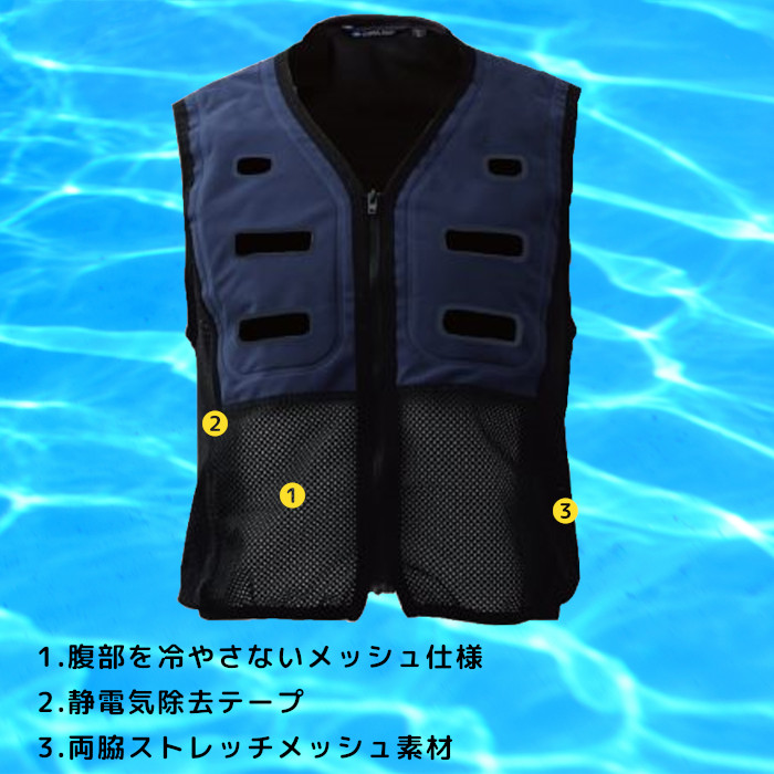 blue market】INUTEQ ボディクール注水式ベスト Lサイズ 即配