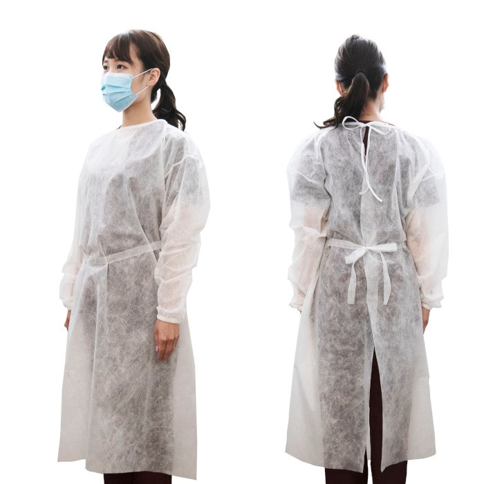 防護服 使い捨て 医療用 アイソレーションガウン 日本製 100枚 セット