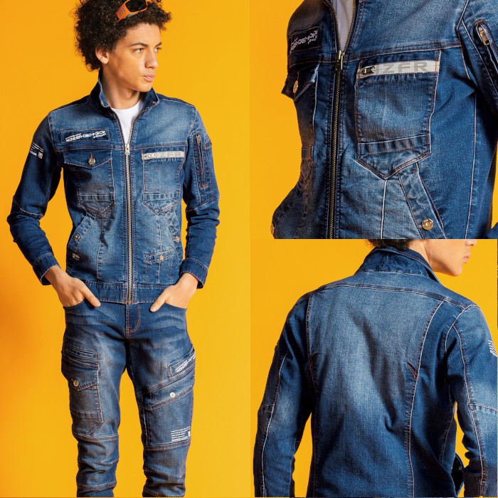 I'Z FRONTIER 在庫限り アイズフロンティア 作業着 デニム ストレッチ